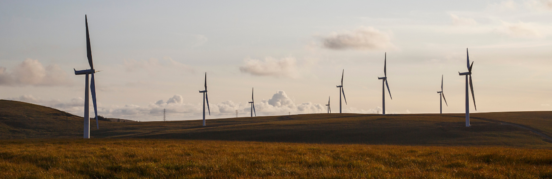 A wind farm in Wales