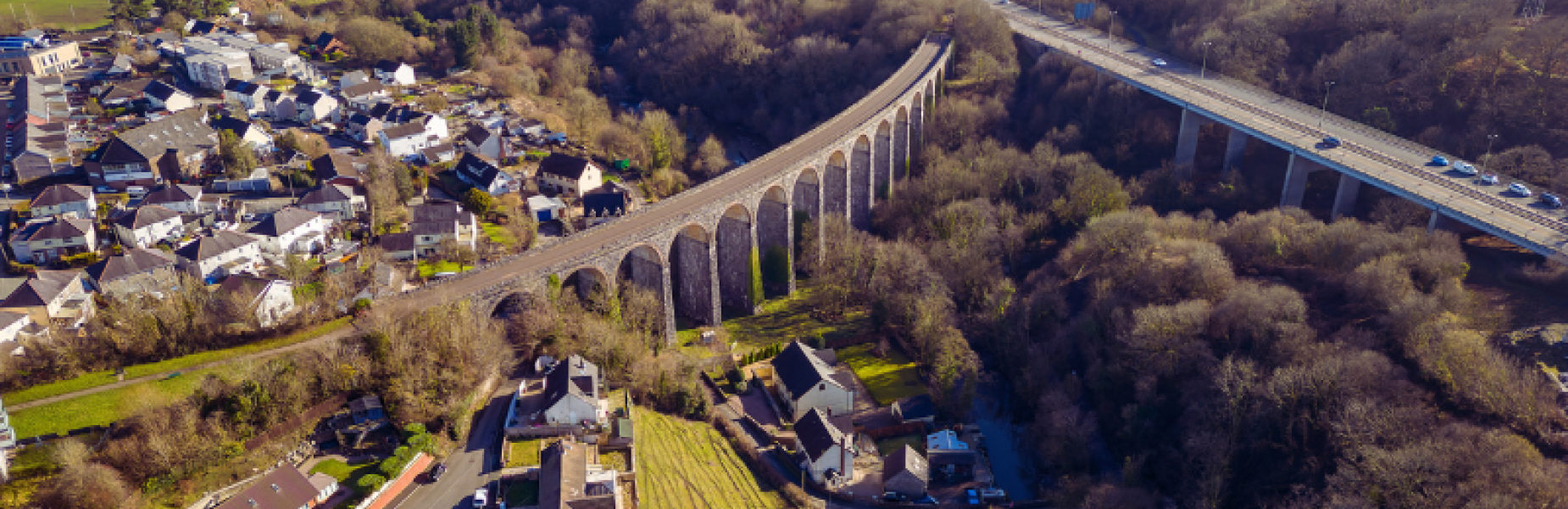 Merthyr Tydfil from the air