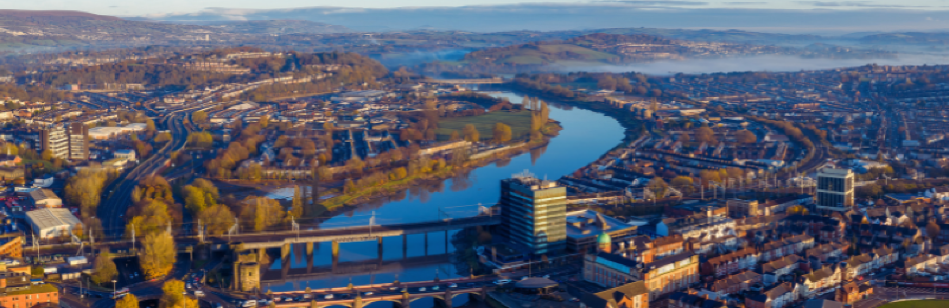 Newport from the air