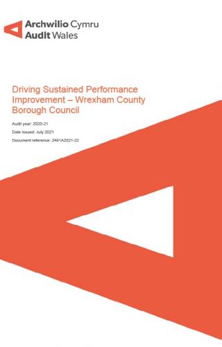 Front cover image of Wrexham County Borough Council – Driving Sustained Performance Improvement 
