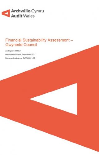 Front cover image of Gwynedd Council – Financial Sustainability Assessment 